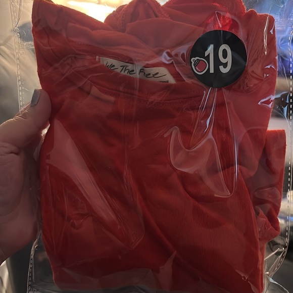 Free People We the Free Orange Short Sleeve Tee - Picture 11 of 11